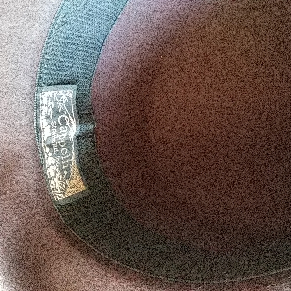 Cappelli wool designer  hat w satin/ flower+ free - Picture 5 of 12